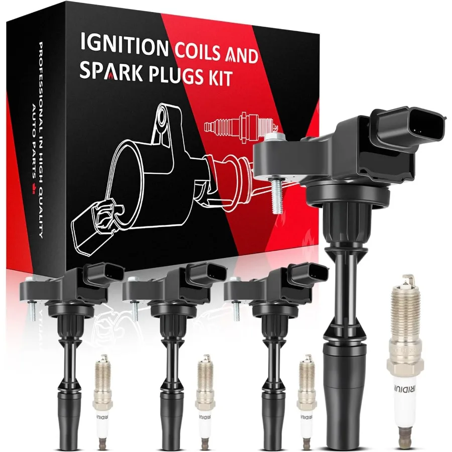 4 Ignition Coils with 4 Iridium Spark Plugs for Chevrolet Camaro 20162018 Colorado 20152018 Impala 20142019 Malibu 20132018 Com
4 Ignition Coils with 4 Iridium Spark Plugs for Chevrolet Camaro 20162018 Colorado 20152018 Impala 20142019 Malibu 20132018 Com