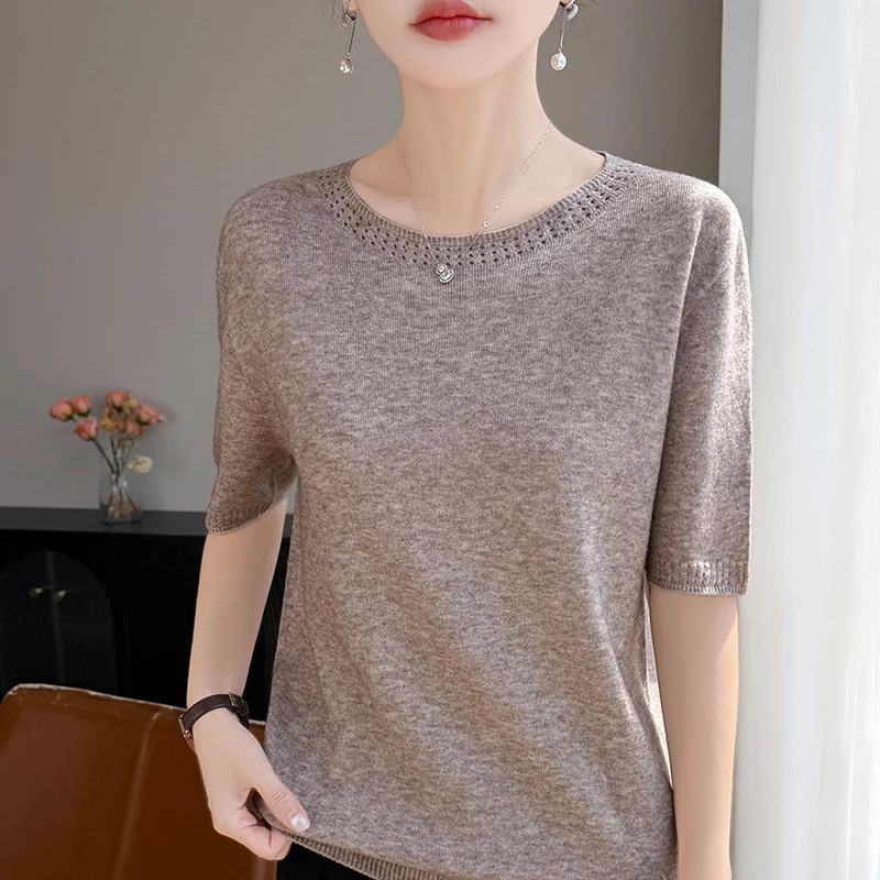 2026 new women's slim fit O-neck solid color pullover sweater, cashmere fashionable soft top, spring and summer cashmere pullove
2026 new women's slim fit O-neck solid color pullover sweater, cashmere fashionable soft top, spring and summer cashmere pullove