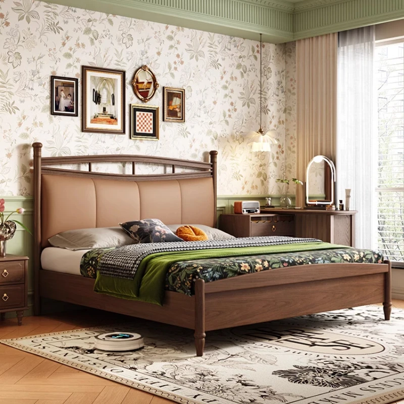 France Vintage Design Bed Luxury Headboards Fashion Bedroom Queen Aesthetics Bed Square Sleeping Letto Matrimoniale Furniture
France Vintage Design Bed Luxury Headboards Fashion Bedroom Queen Aesthetics Bed Square Sleeping Letto Matrimoniale Furniture
