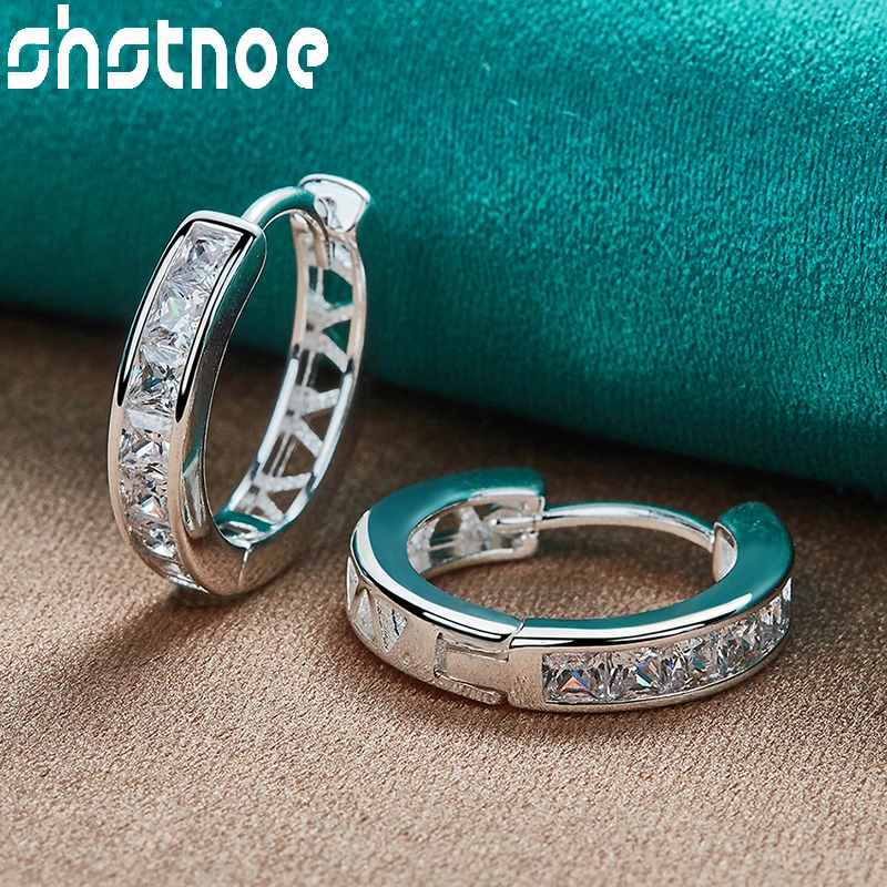 SHSTONE 925 Sterling Silver Zircon Crystal Clip Earrings For Women Fashion Jewelry Party Wedding Accessories Lady Birthday Gifts
SHSTONE 925 Sterling Silver Zircon Crystal Clip Earrings For Women Fashion Jewelry Party Wedding Accessories Lady Birthday Gifts