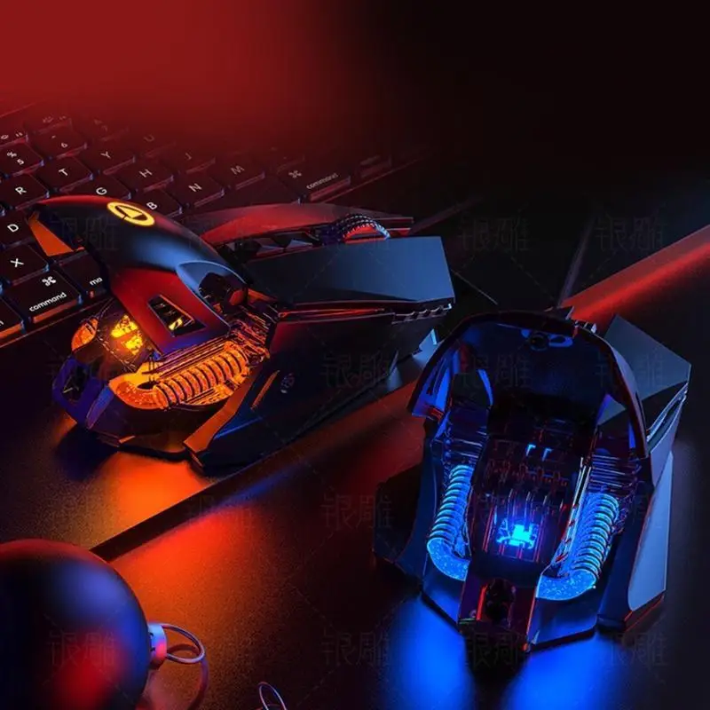 31BA Gaming Mouse, Ergonomic USB Optical Mouse Mice with RGB Backlit