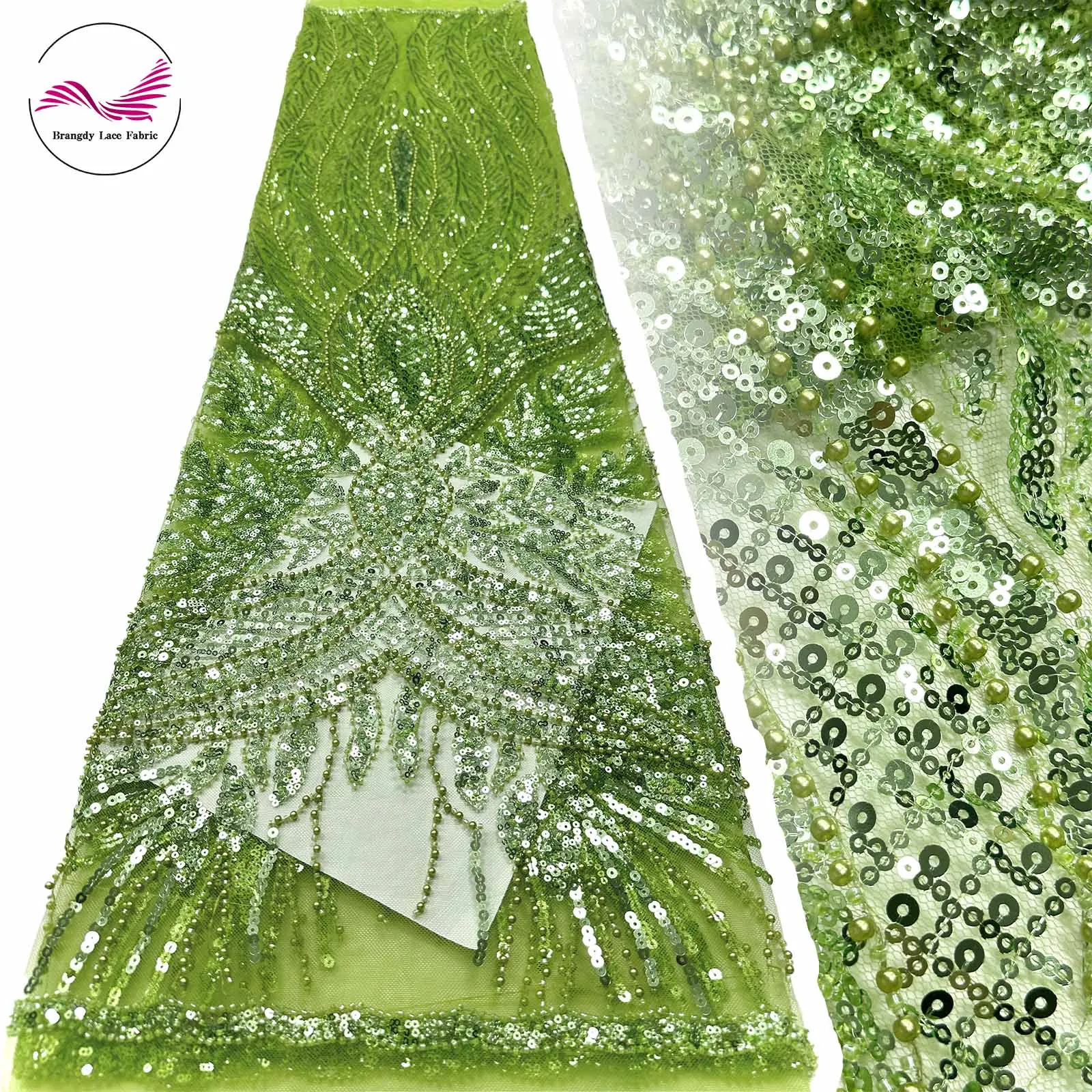 2025 African Handmade Beaded Lace Fabric 2025 Green French Nigerian Sequin Mesh Lace Fabric for Party Wedding Dresses 5 Yards
2025 African Handmade Beaded Lace Fabric 2025 Green French Nigerian Sequin Mesh Lace Fabric for Party Wedding Dresses 5 Yards