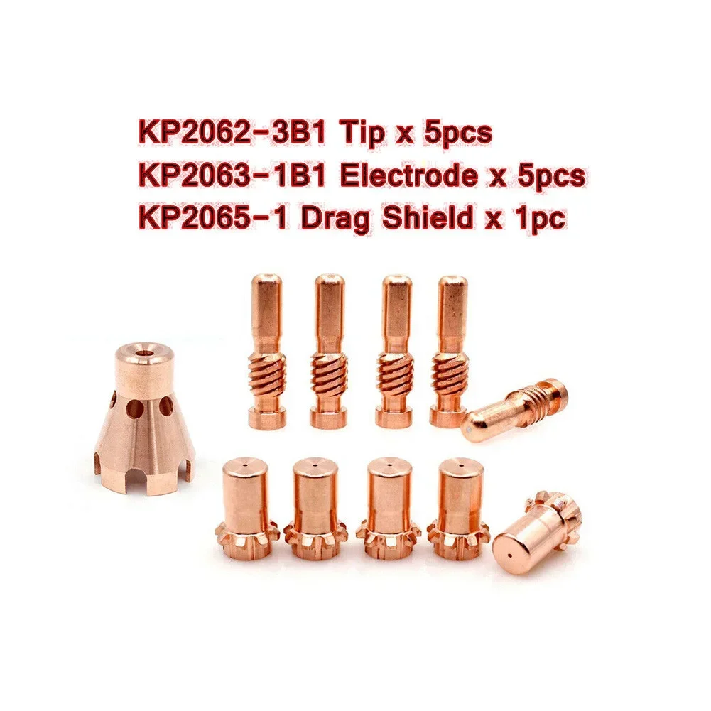 KP2065-1 + Plasma Tips KP2062-3B1 + Electrodes KP2063-1B1 For ProCut 20 55 80 Plasma Cutting Torch Accessories
KP2065-1 + Plasma Tips KP2062-3B1 + Electrodes KP2063-1B1 For ProCut 20 55 80 Plasma Cutting Torch Accessories