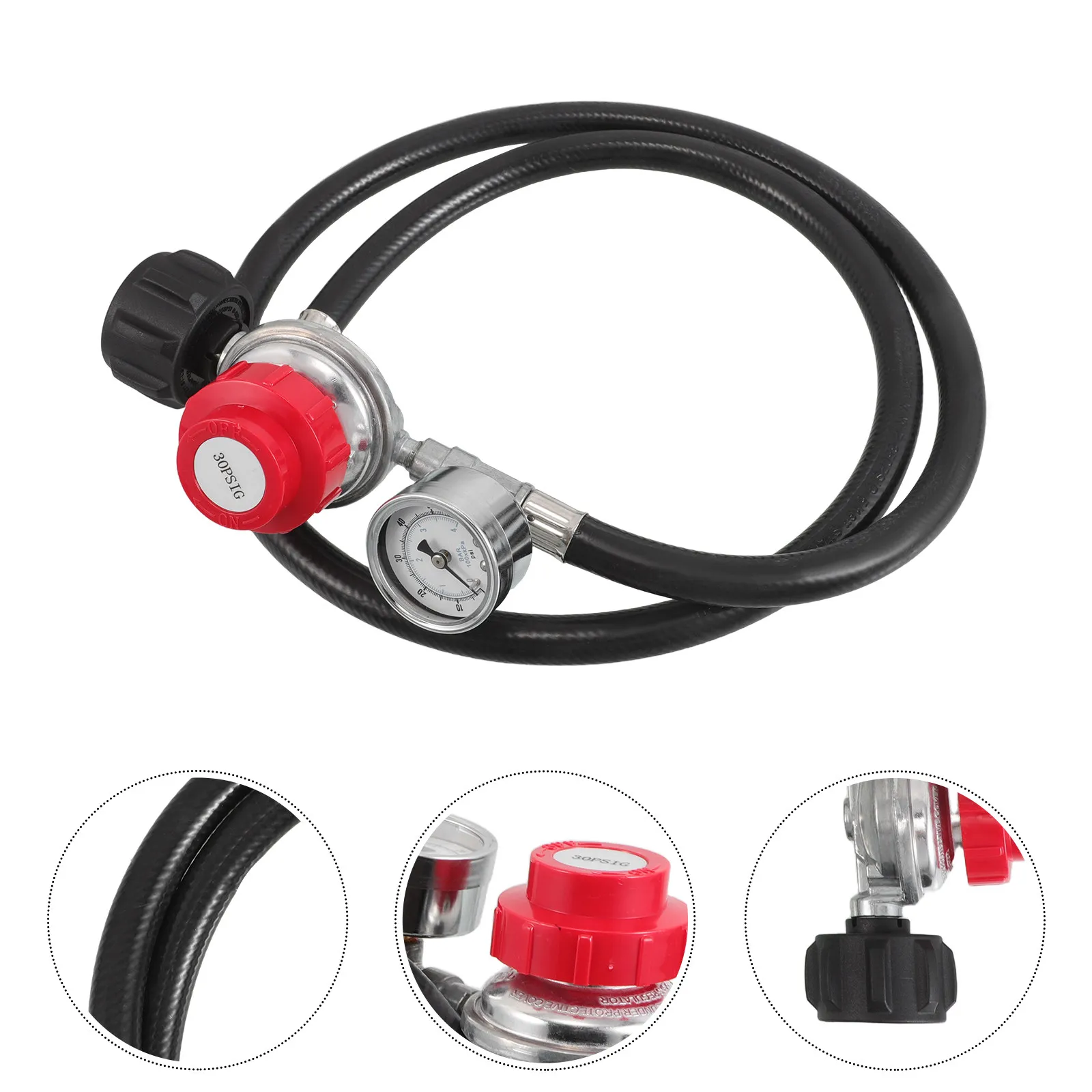 Adjustable Regulator with Gauge 0-30 Psi Pressure Control Reducing Adjusting Valve
Adjustable Regulator with Gauge 0-30 Psi Pressure Control Reducing Adjusting Valve