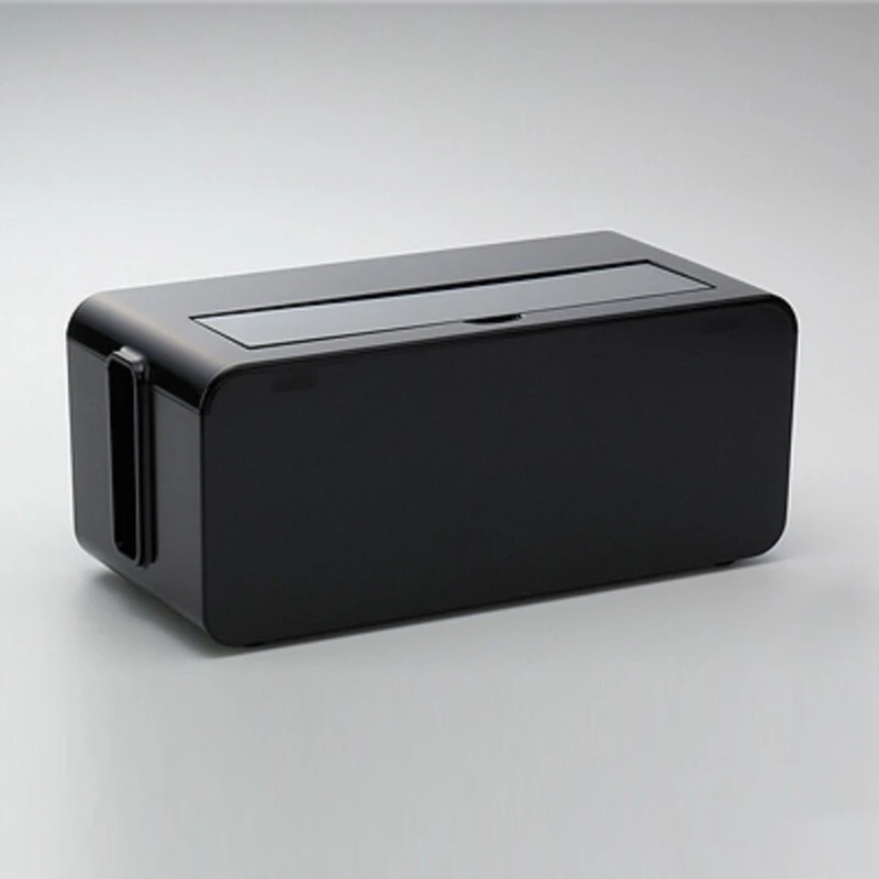 Bedside wire storage box, power socket hub box, desktop power cable management hub box storage, black medium
Bedside wire storage box, power socket hub box, desktop power cable management hub box storage, black medium