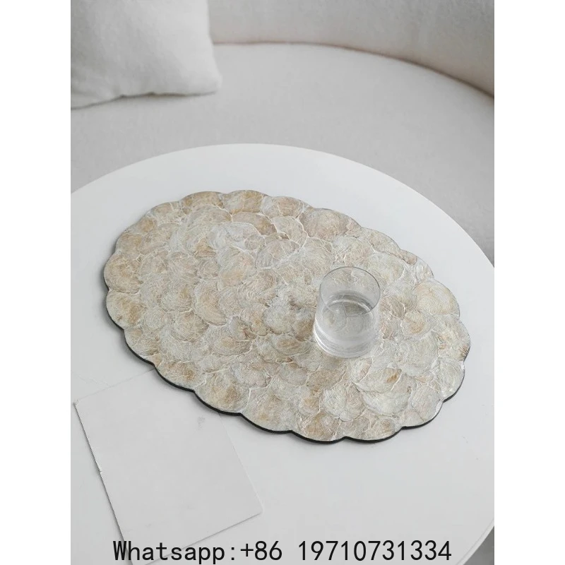 Luxury French Shell Coaster Set Heat Resistant Table Mat Creative Flower Edge Decor Tray
Luxury French Shell Coaster Set Heat Resistant Table Mat Creative Flower Edge Decor Tray