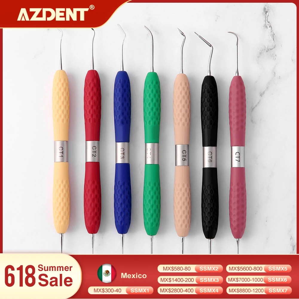 AZDENT Dental Resin Filler Aesthetic Restoration Kits Silicone Handle For LM Resin Knife Plastic Dresser Dentistry Instruments
AZDENT Dental Resin Filler Aesthetic Restoration Kits Silicone Handle For LM Resin Knife Plastic Dresser Dentistry Instruments