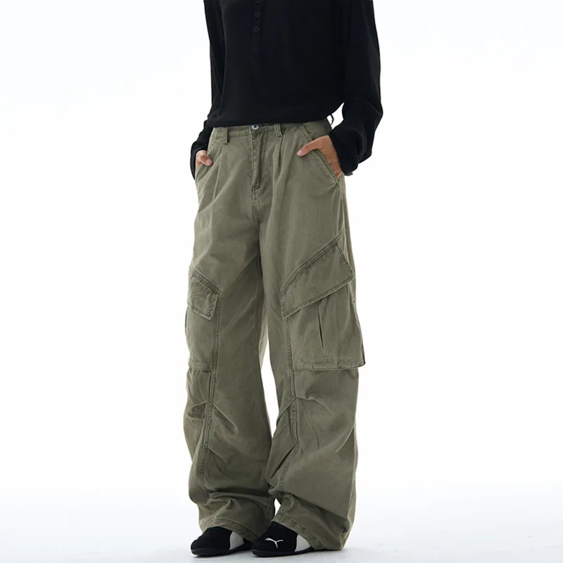 KIDWHXR Man Cargo Pant American Retro Solid Color Pocket Male Wide Leg Pant Loose Comfortable Outdoor Casual Men Trousers
KIDWHXR Man Cargo Pant American Retro Solid Color Pocket Male Wide Leg Pant Loose Comfortable Outdoor Casual Men Trousers