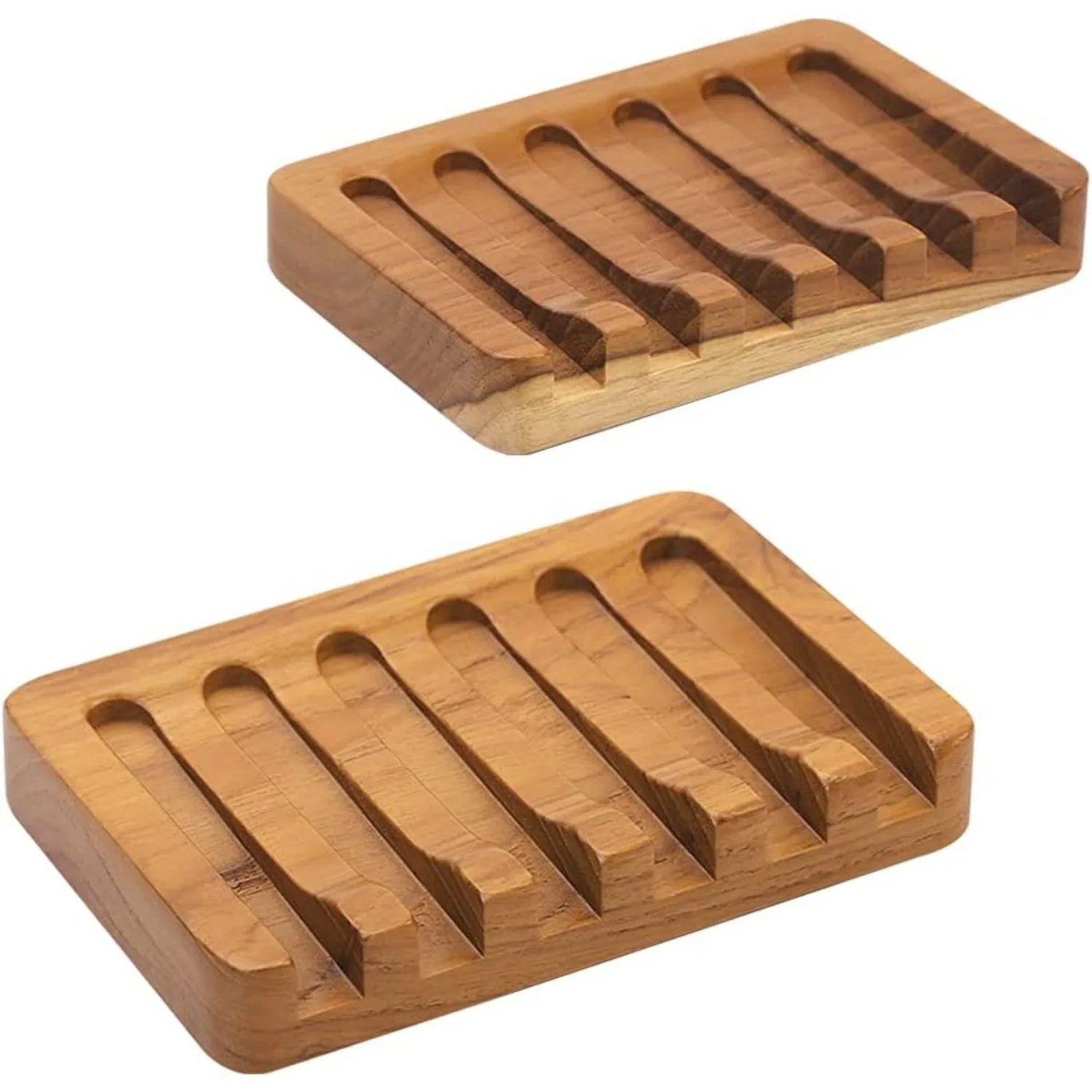 2PCS Self Draining Soap Dishes, Teak Wood Soap Holder, Soap Saver for Shower, Bathroom, Bath Tub, Kitchen Sponges, Easy Dry
2PCS Self Draining Soap Dishes, Teak Wood Soap Holder, Soap Saver for Shower, Bathroom, Bath Tub, Kitchen Sponges, Easy Dry