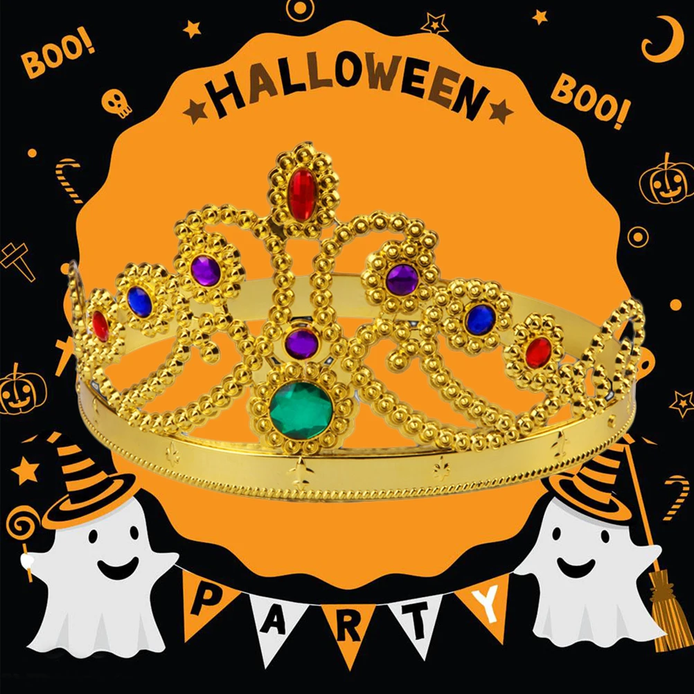 Queen Crown Tiara Women Halloween Party Prop Royal Medieval Plastic Plating Crown Retro Fashion Charm Regal Look Costume
Queen Crown Tiara Women Halloween Party Prop Royal Medieval Plastic Plating Crown Retro Fashion Charm Regal Look Costume