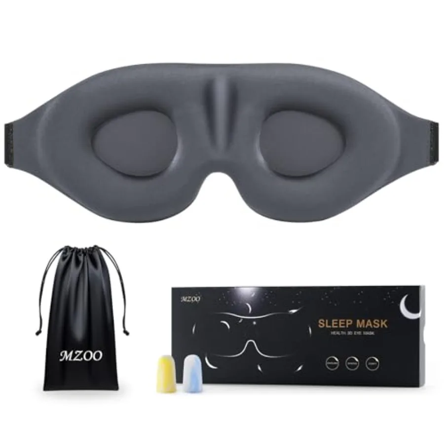 Luxury Sleep Eye Mask for Side Sleeper Men Women, Zero Eye Pressure 3D Sleeping Mask, Light Blocking Patented Design Night Blin
Luxury Sleep Eye Mask for Side Sleeper Men Women, Zero Eye Pressure 3D Sleeping Mask, Light Blocking Patented Design Night Blin