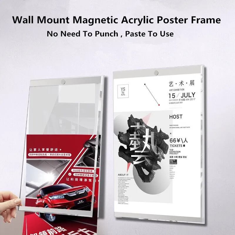 A4 210x297mm Adhesive Magnetic Wall Mount Price Label Paper Sign Banner Holder Acrylic Poster Picture Photo Frame
A4 210x297mm Adhesive Magnetic Wall Mount Price Label Paper Sign Banner Holder Acrylic Poster Picture Photo Frame