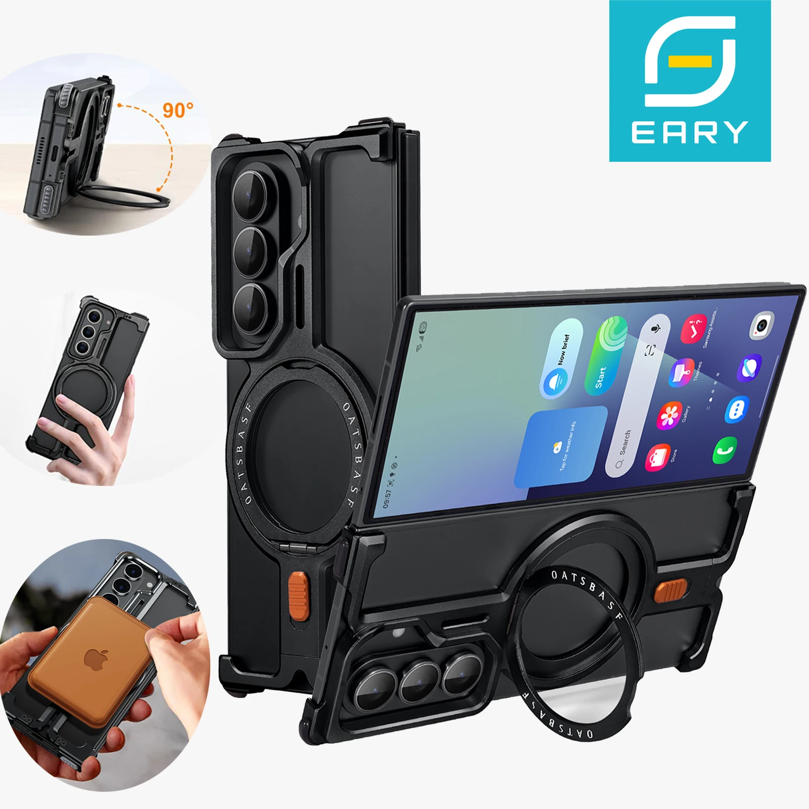 Магнитный чехол Eary для Samsung Galaxy Z Fold 7, металлические корпуса 360 ° Поворот для подставки Magsafe, чехол для телефона с защитой от падения и беспроводной зарядкой
Магнитный чехол Eary для Samsung Galaxy Z Fold 7, металлические корпуса 360 ° Поворот для подставки Magsafe, чехол для телефона с защитой от падения и беспроводной зарядкой