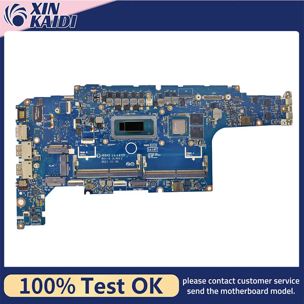 FOR Dell Latitude 5431 Motherboard HDB45 LA-L872P CN-032XGP 032XGP DDR4 SRLD8 I5-1250P CPU GN18-S5-A1 GPU 100% Tested OK
FOR Dell Latitude 5431 Motherboard HDB45 LA-L872P CN-032XGP 032XGP DDR4 SRLD8 I5-1250P CPU GN18-S5-A1 GPU 100% Tested OK