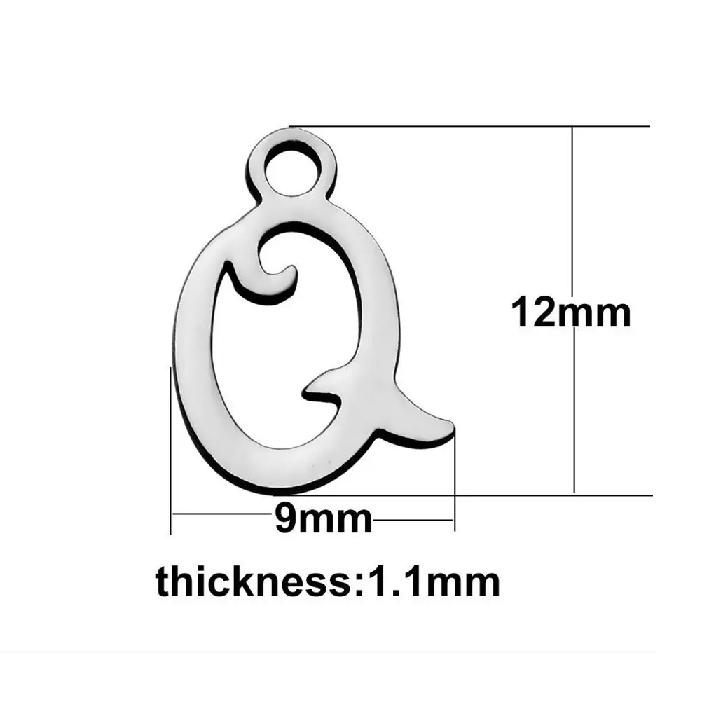 26Pcs English Letters Alphabet Pendants Stainless Steel DIY Jewelry Making Accessories for Necklace Bracelet Keychain
26Pcs English Letters Alphabet Pendants Stainless Steel DIY Jewelry Making Accessories for Necklace Bracelet Keychain