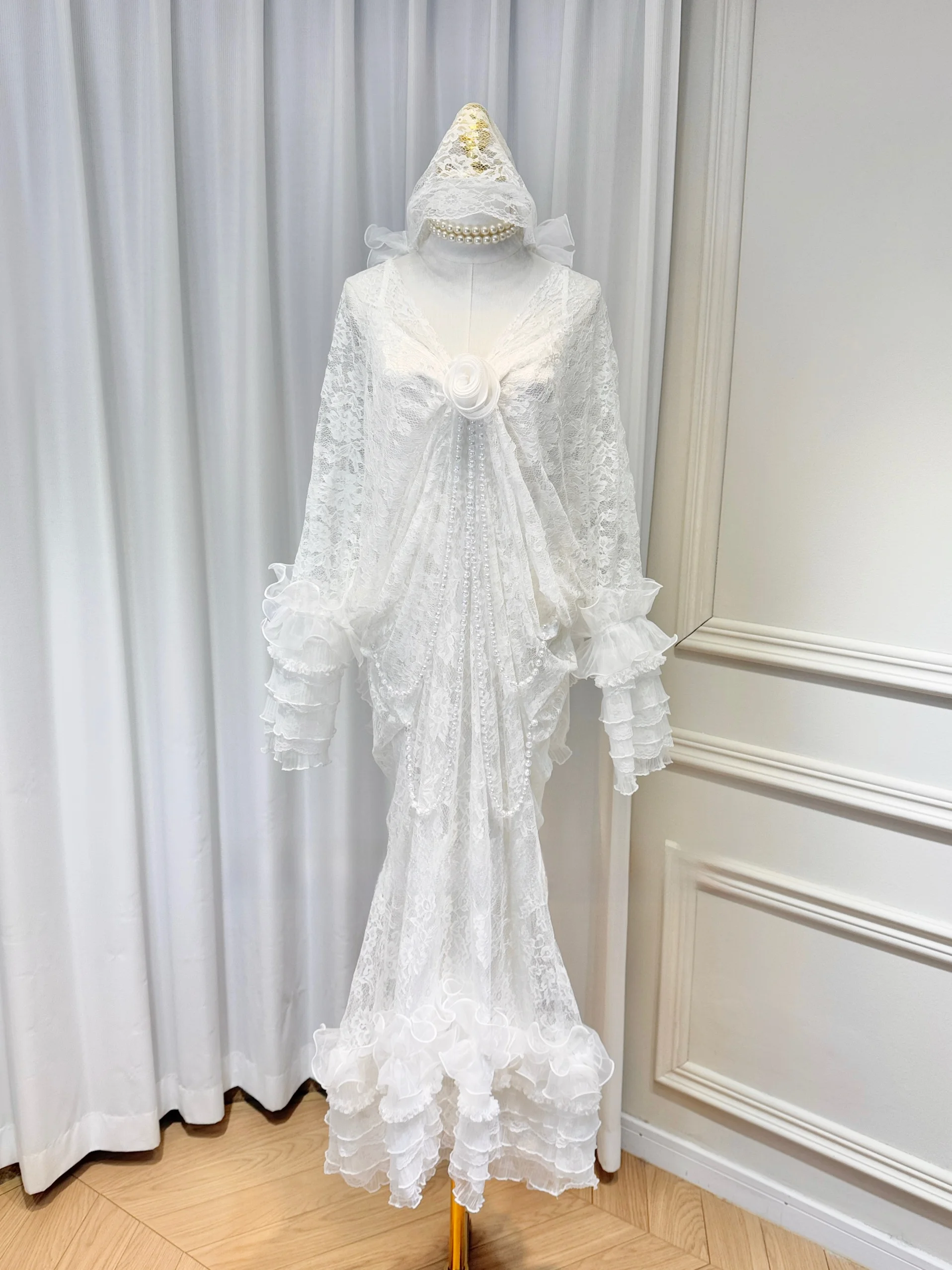 Ele Высококачественная шапка-платок с сказочной кружевной отделкой V-Ne Bat Sle, деревянная длинная легкая свадебная шапка с бисером Dr
Ele Высококачественная шапка-платок с сказочной кружевной отделкой V-Ne Bat Sle, деревянная длинная легкая свадебная шапка с бисером Dr