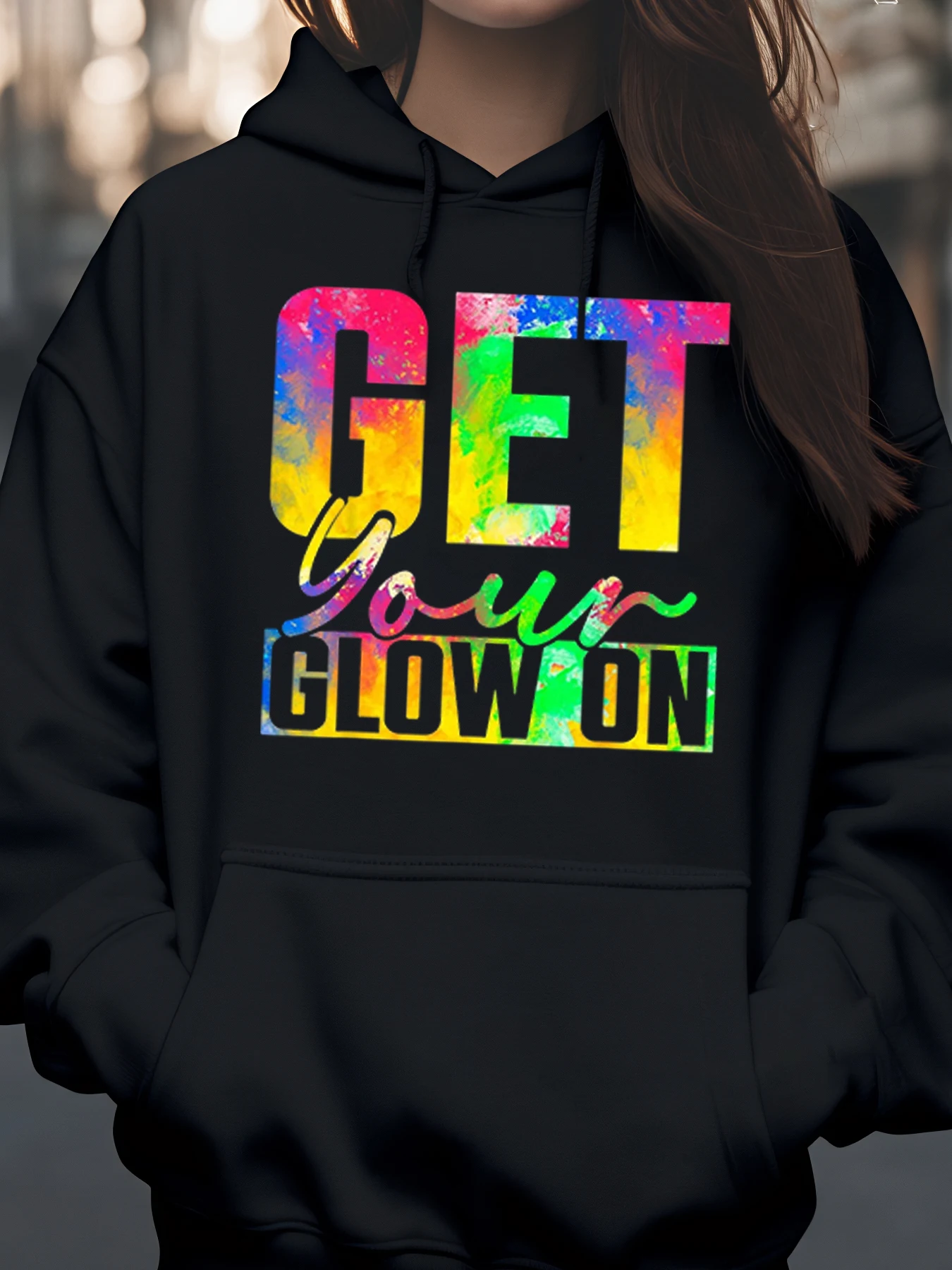 Толстовка с принтом Get Your Glow on Tie Dye для женщин и девочек на фестивале
Толстовка с принтом Get Your Glow on Tie Dye для женщин и девочек на фестивале
