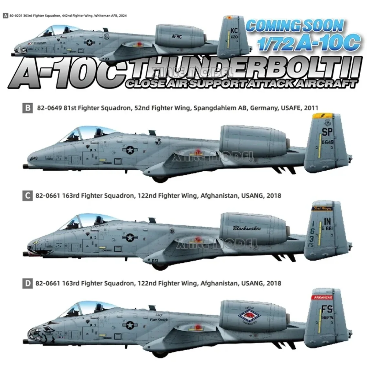 Great Wall hobby G.W.H L7215 1/72 A-10C Thunderbolt II close support model kit
Great Wall hobby G.W.H L7215 1/72 A-10C Thunderbolt II close support model kit