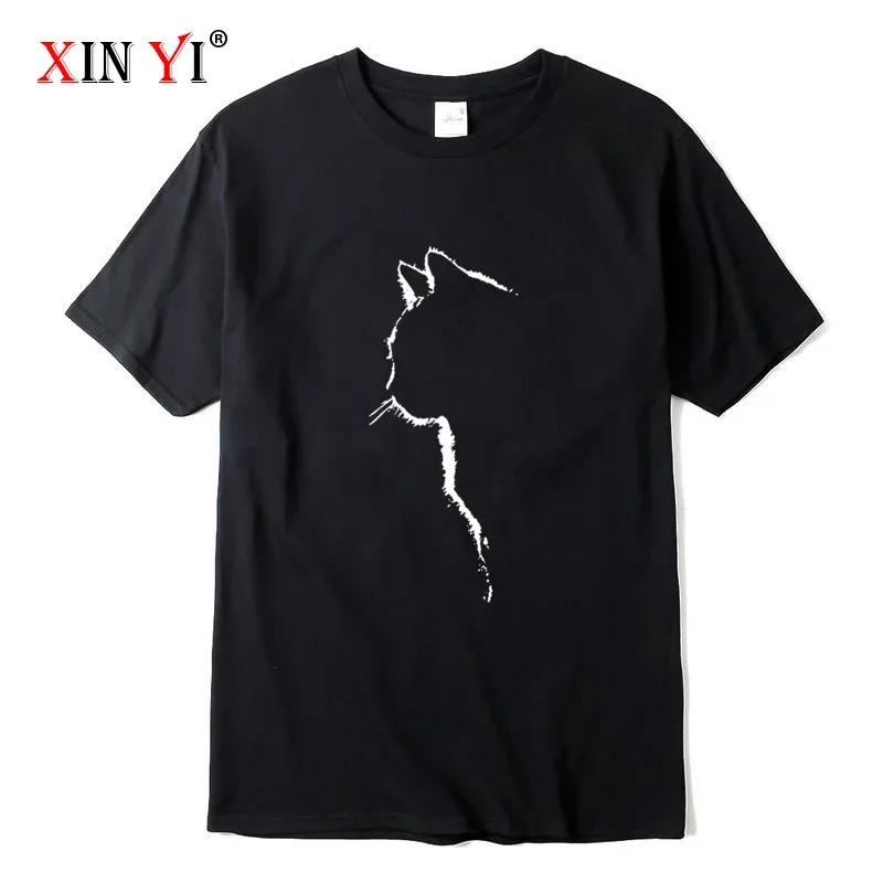 Men's T-shirt Top Quality 100_ Cotton Short Sleeve Cool Cat Print O-neck Casual Loose Hip Hop for Men Summer Male Tee Top
Men's T-shirt Top Quality 100_ Cotton Short Sleeve Cool Cat Print O-neck Casual Loose Hip Hop for Men Summer Male Tee Top