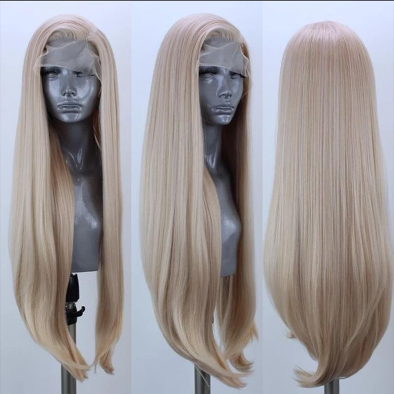 Long Blonde Synthetic Lace Front Wigs for Women Heat Resistant Fiber Hair Smooth Hair Free Part Glueless Lace Wigs
Long Blonde Synthetic Lace Front Wigs for Women Heat Resistant Fiber Hair Smooth Hair Free Part Glueless Lace Wigs