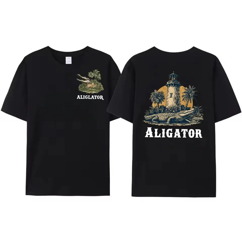 "Vintage Alligator T-Shirt for Men | Lighthouse & Palm Tree Graphic Tee | Retro Florida Beach Vacation Gift"
"Vintage Alligator T-Shirt for Men | Lighthouse & Palm Tree Graphic Tee | Retro Florida Beach Vacation Gift"