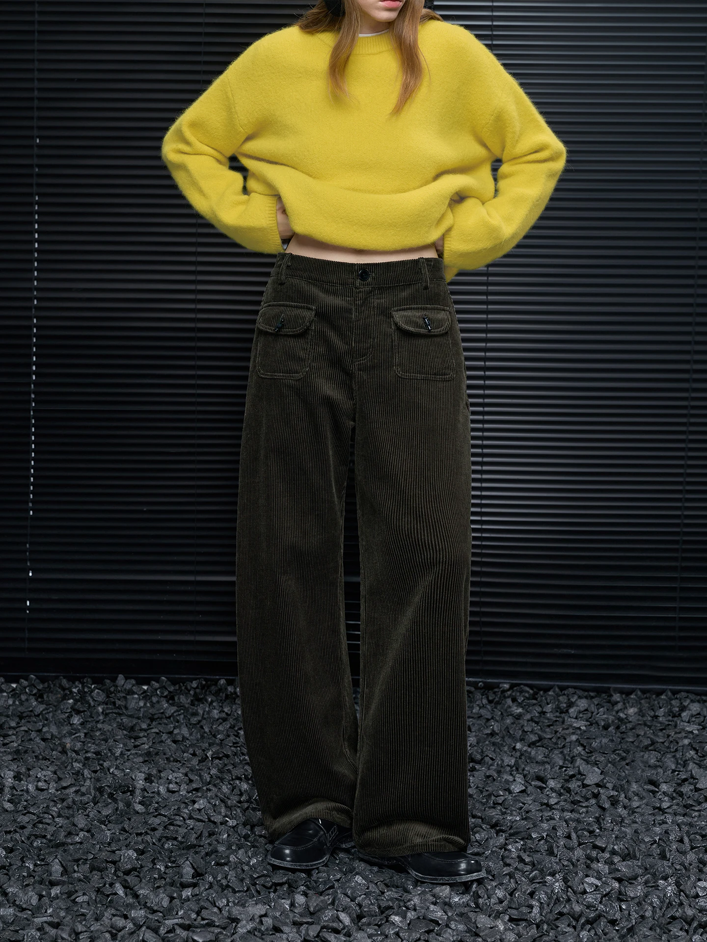 High Waist Corduroy Wide Leg Pants Women's Fashionable Cotton Casual Trousers Street Style Button Closure Loose Fit Straight Leg
High Waist Corduroy Wide Leg Pants Women's Fashionable Cotton Casual Trousers Street Style Button Closure Loose Fit Straight Leg