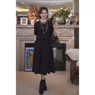 Ele Comfortable A-Line Skirt Opera Ghost f Skirt Versatile Autumn Winter Polyester Fiber Casual mid Waist Design
Ele Comfortable A-Line Skirt Opera Ghost f Skirt Versatile Autumn Winter Polyester Fiber Casual mid Waist Design