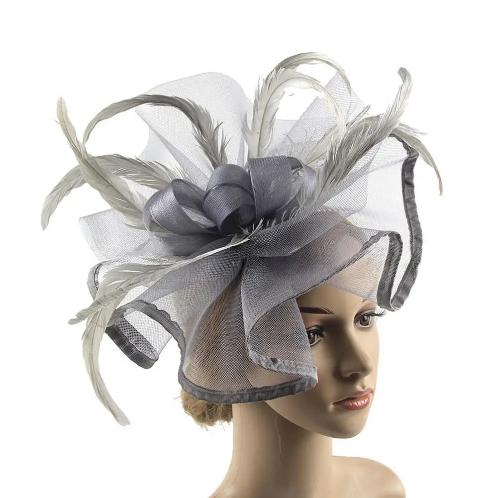 Handmade Fascinator Hat Handmade Women's Fascinator Hat with Flower Feathers Elegant Tea Party Wedding Headpiece Gauze Headband
Handmade Fascinator Hat Handmade Women's Fascinator Hat with Flower Feathers Elegant Tea Party Wedding Headpiece Gauze Headband