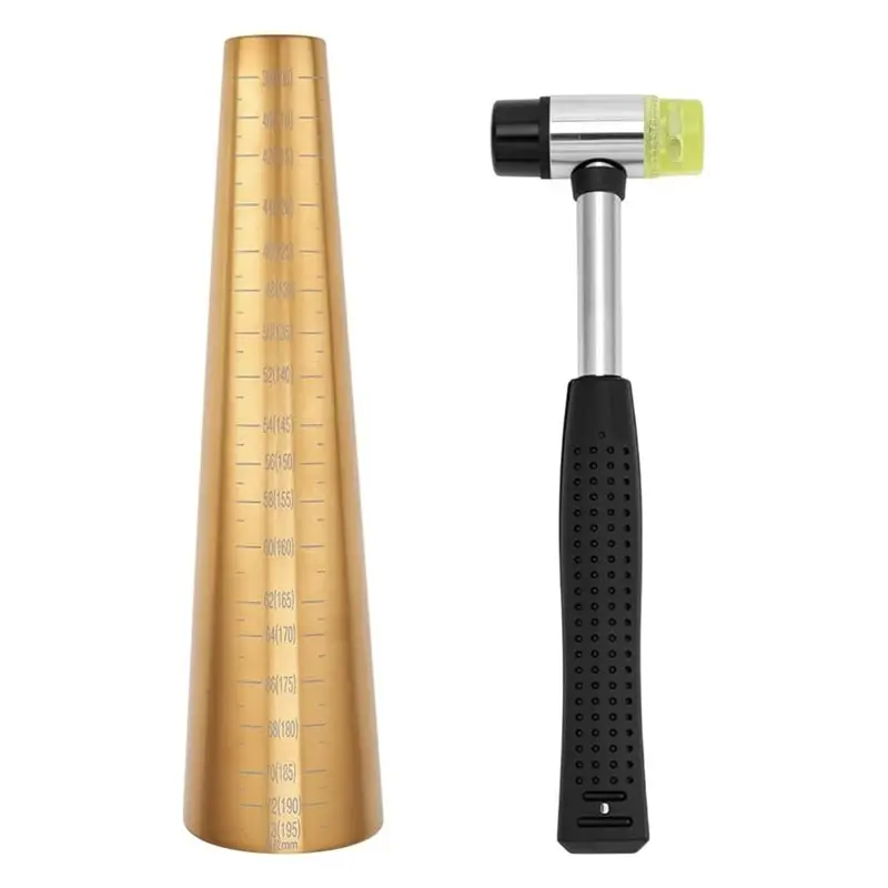 AA63 HOT Jewelry Making Tool- Bracelet Mandrel Sizer Set With Iron Hammer, Stainless Steel Round Bracelet Mandrel
AA63 HOT Jewelry Making Tool- Bracelet Mandrel Sizer Set With Iron Hammer, Stainless Steel Round Bracelet Mandrel