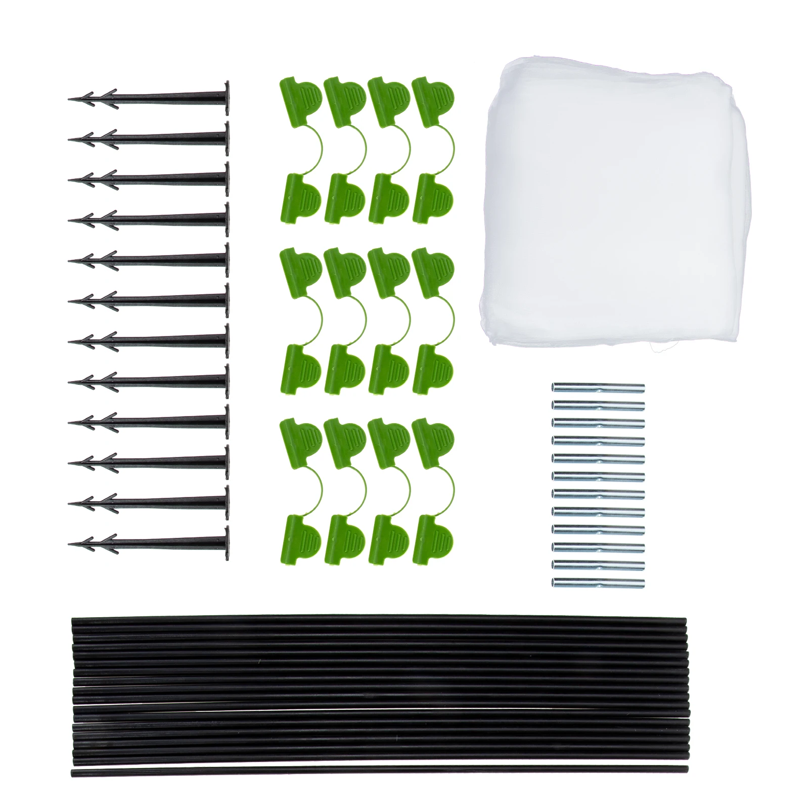 Garden Netting Set Insect Proof Plant Cover Hoops Polyethylene Fiberglass Mesh Barrier Protect Vegetables Fruits Crops
Garden Netting Set Insect Proof Plant Cover Hoops Polyethylene Fiberglass Mesh Barrier Protect Vegetables Fruits Crops