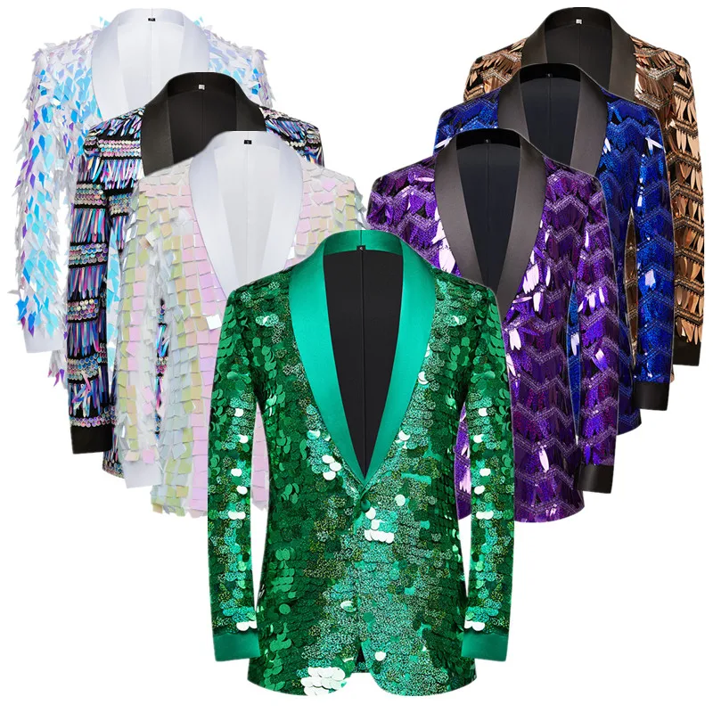 Fashion Men's Unique Design Striped Sequin Suit Jacket Trendy Singer Host Stage Performance Dress Bar KTV Luxurious Blazer Homme
Fashion Men's Unique Design Striped Sequin Suit Jacket Trendy Singer Host Stage Performance Dress Bar KTV Luxurious Blazer Homme