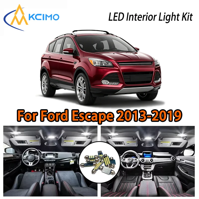For Ford Escape 2013-2019 LED Kit, Two Color Choices, Super Bright Easy Install Interior Lights
For Ford Escape 2013-2019 LED Kit, Two Color Choices, Super Bright Easy Install Interior Lights