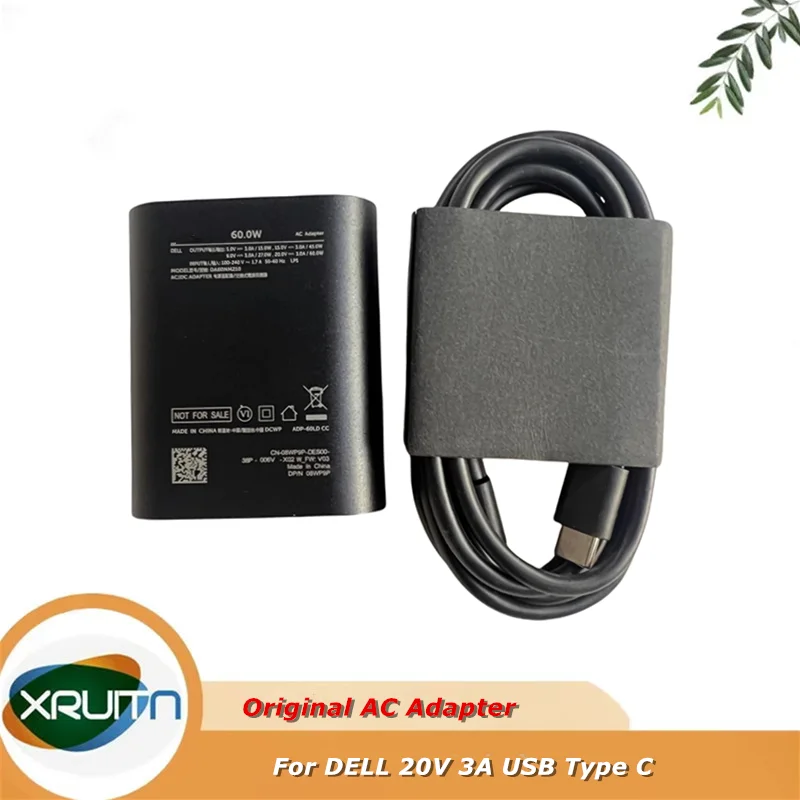 Original 60W GAN 20V 3A AC Adapter Charger for Dell XPS 13 9305 13 Plus 9320 Laptop Power Supply DA60NM210 LA60NM210 HA60NM210
Original 60W GAN 20V 3A AC Adapter Charger for Dell XPS 13 9305 13 Plus 9320 Laptop Power Supply DA60NM210 LA60NM210 HA60NM210