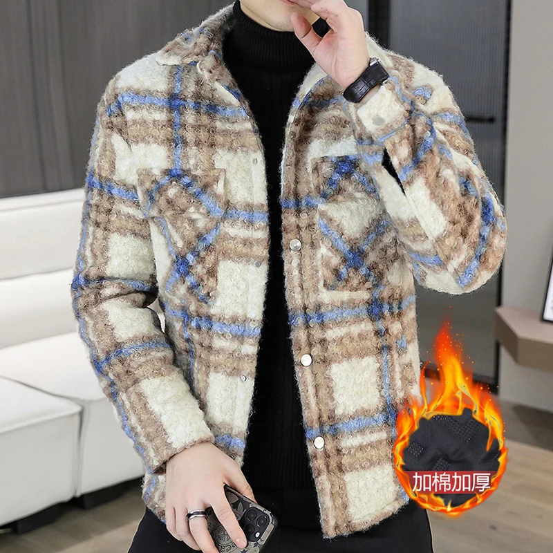 Autumn Winter Fashion New Men's Casual Jacket Male Slim Fit Woolen Coat Fashion Turn Down Collar Thicken Outerwear
Autumn Winter Fashion New Men's Casual Jacket Male Slim Fit Woolen Coat Fashion Turn Down Collar Thicken Outerwear