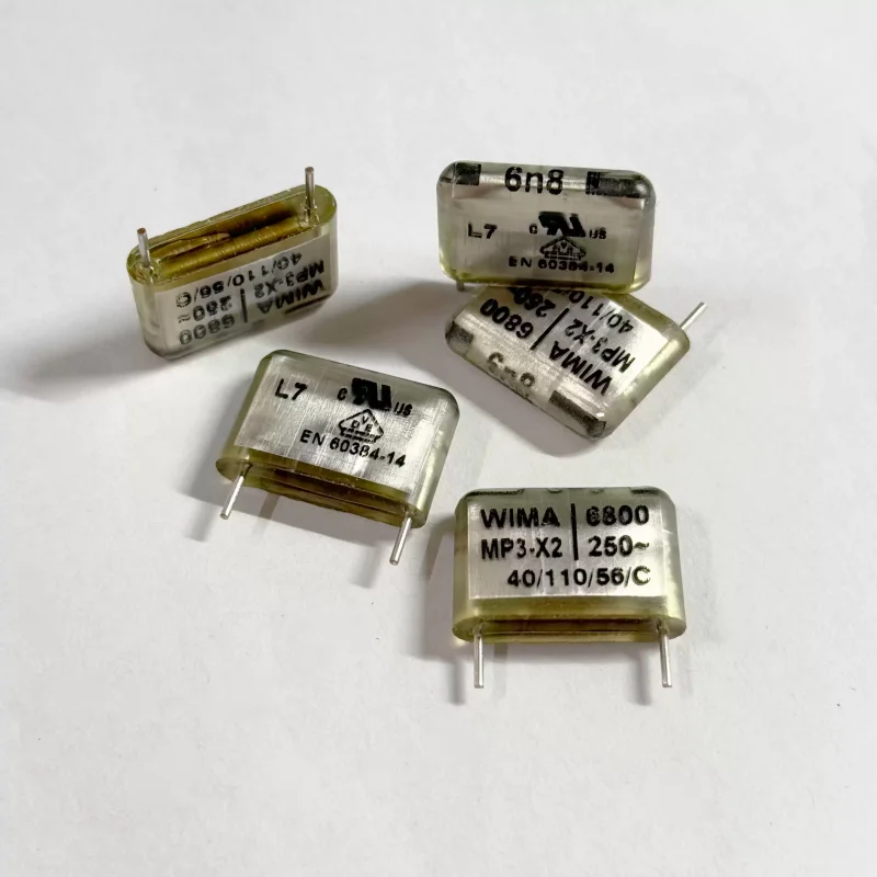 10-100pcs WIMA transparent film capacitor MP3 250V6800PF X2 682 6800PF 6.8NF
10-100pcs WIMA transparent film capacitor MP3 250V6800PF X2 682 6800PF 6.8NF