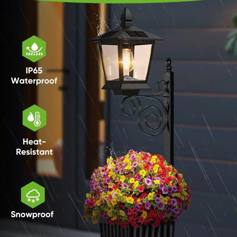 B17B Solar Powered Wall Mount& Standing Flower Pot Lights, Solar Lamp Post With Planter For Garden, Patio, Porch
B17B Solar Powered Wall Mount& Standing Flower Pot Lights, Solar Lamp Post With Planter For Garden, Patio, Porch