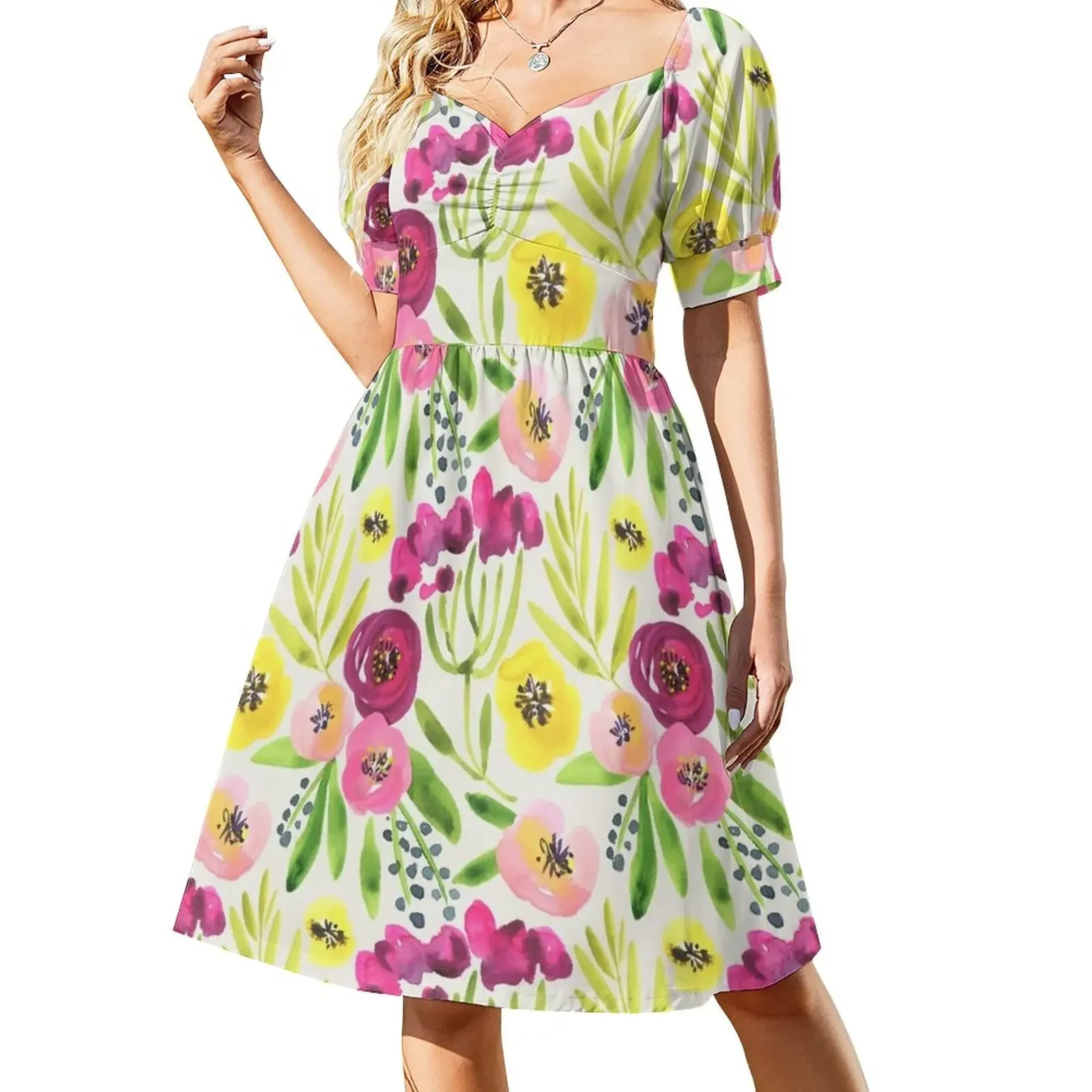 Summer Short-Sleeved Dress elegant women's dresses sale beach dress Women's evening dress woman
Summer Short-Sleeved Dress elegant women's dresses sale beach dress Women's evening dress woman