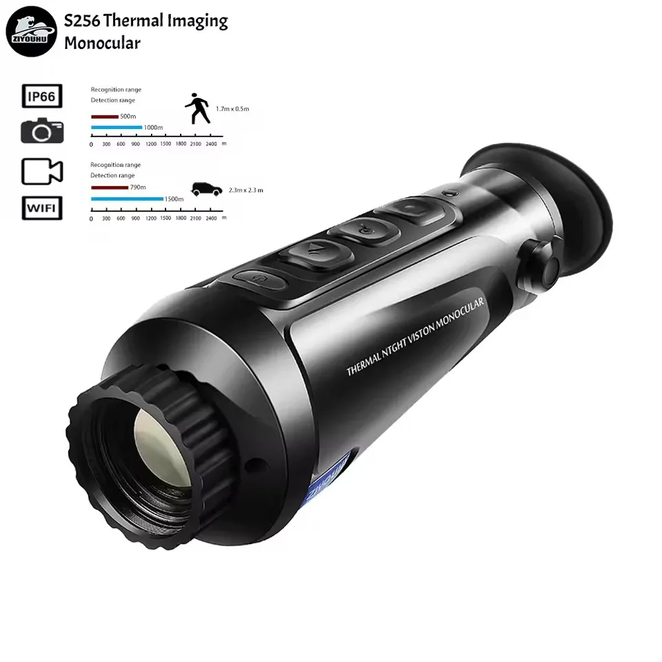 ZIYOUHU S256 Thermal Imaging Monocular with 35mm Lens IP66 Waterproof WiFi Video Photo Capture Heat Camera for Hunting
ZIYOUHU S256 Thermal Imaging Monocular with 35mm Lens IP66 Waterproof WiFi Video Photo Capture Heat Camera for Hunting