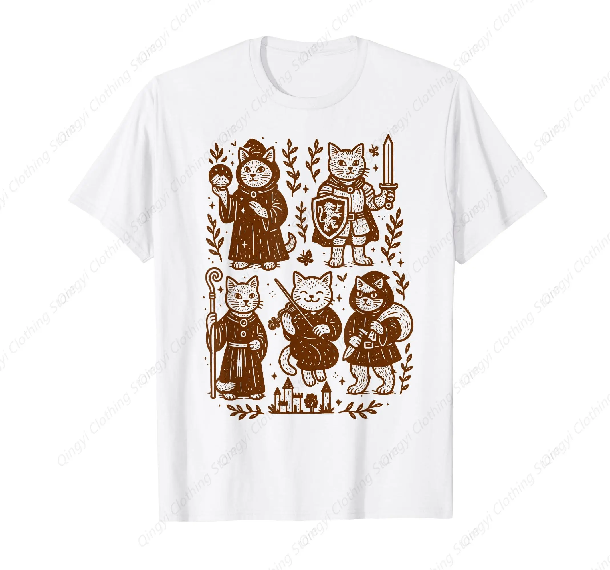 Medieval Cats Vintage Cat Person Knight Castlecore T-Shirt
Medieval Cats Vintage Cat Person Knight Castlecore T-Shirt