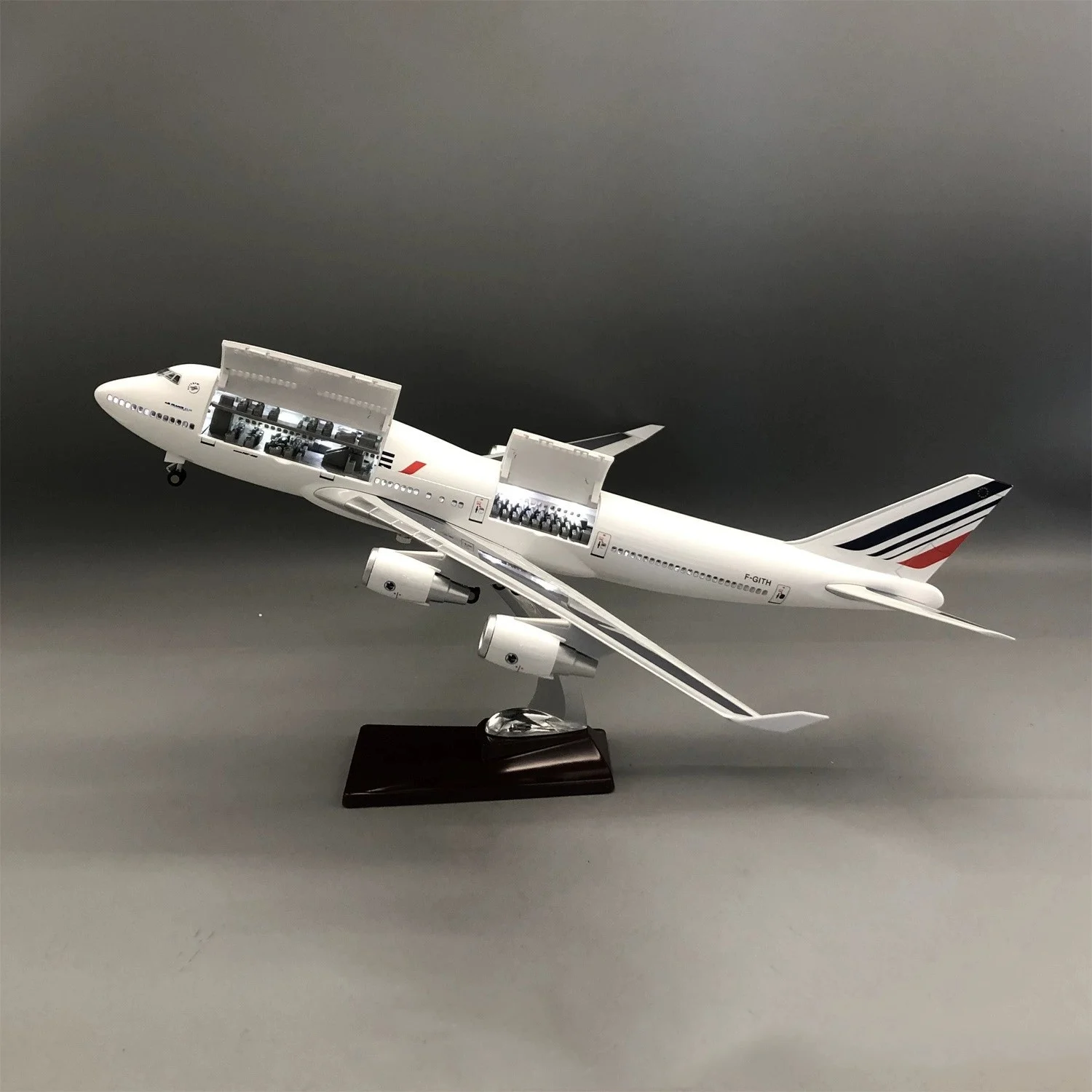 New 1/150 Large Scale France B747 Resin Diecast Airplane Model Kit(Cabin Door Openable)For Collection Display or Gift
New 1/150 Large Scale France B747 Resin Diecast Airplane Model Kit(Cabin Door Openable)For Collection Display or Gift