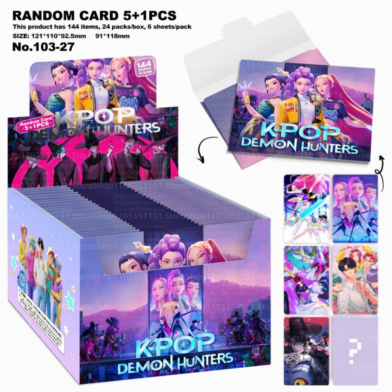 Purple Magic Girl Collectible Cards Blind Box Toys 144PCS Anime Kpop Mystery Trading LOMO Photo Cards Birthday Gifts for Kids
Purple Magic Girl Collectible Cards Blind Box Toys 144PCS Anime Kpop Mystery Trading LOMO Photo Cards Birthday Gifts for Kids