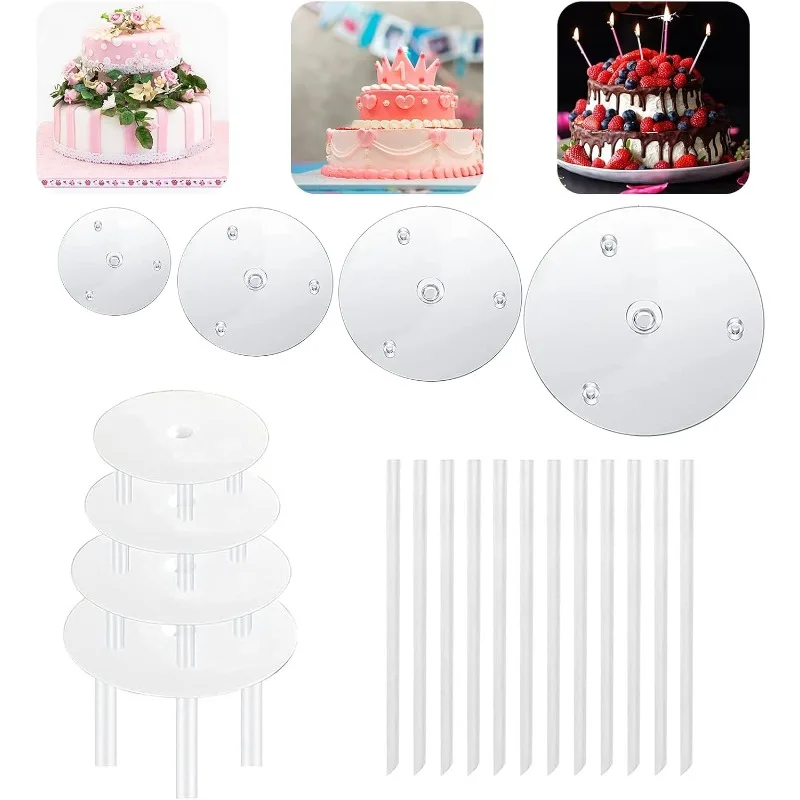 Многоярусная подставка для торта, пластиковые плавающие подставки для торта для свадебной вечеринки, украшения для торта, десерта и штабелирования, кондитерские украшения
Многоярусная подставка для торта, пластиковые плавающие подставки для торта для свадебной вечеринки, украшения для торта, десерта и штабелирования, кондитерские украшения