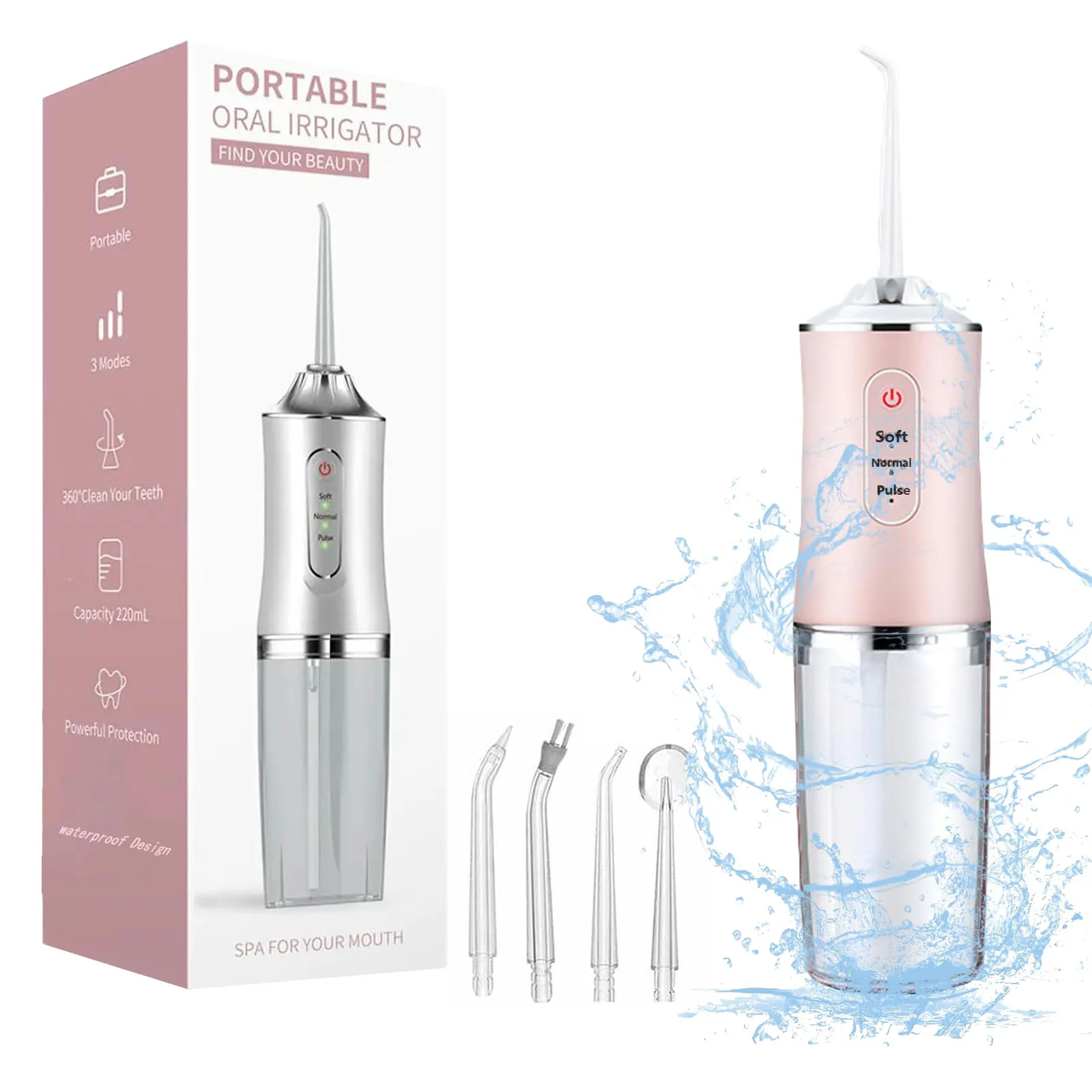 Water Dental Flosser Pick For Teeth 4 Modes Cordless Portable Larger Tank Cleaner Waterproof Cleaning Irrigator For Home Travel
Water Dental Flosser Pick For Teeth 4 Modes Cordless Portable Larger Tank Cleaner Waterproof Cleaning Irrigator For Home Travel