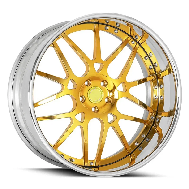 Car Rims 2 Piece For 18 19 20 21 22 23 24 26 Inch 5x120.65 Gold Plated Chrome Deep Lip Forged Wheels
Car Rims 2 Piece For 18 19 20 21 22 23 24 26 Inch 5x120.65 Gold Plated Chrome Deep Lip Forged Wheels