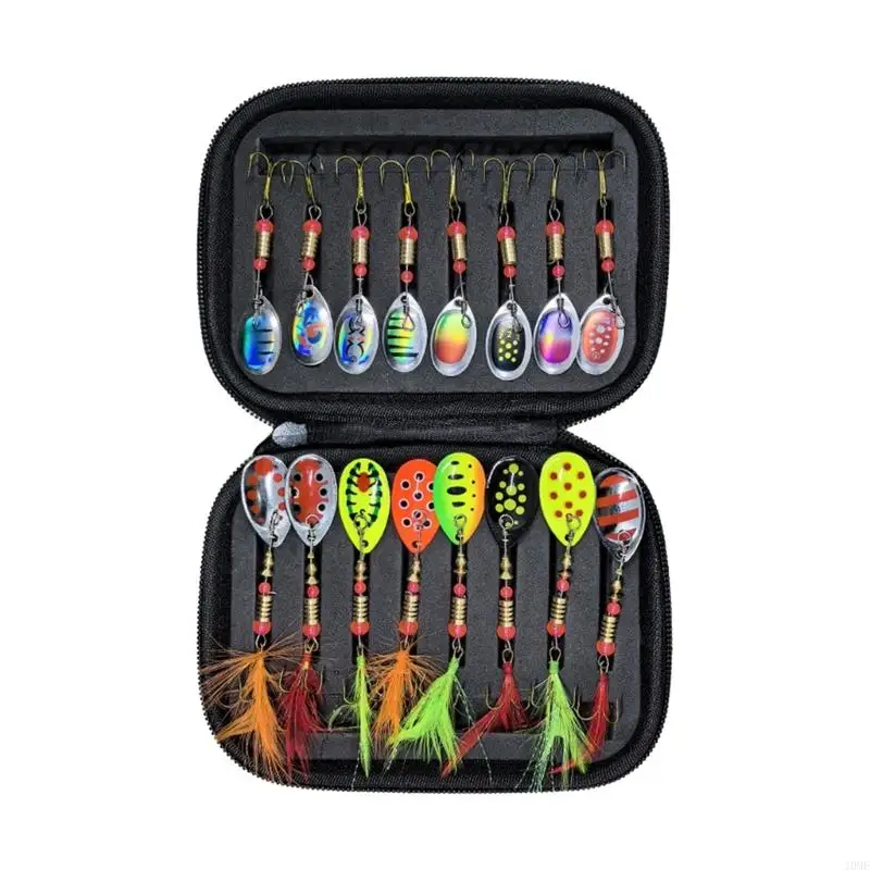 16Pcs Trouts Fishing Spoons Lures Fishing Spinner Metal Hard Baits with Treble Hook Sequins Baits Crankbaits Easy to Use JOME
16Pcs Trouts Fishing Spoons Lures Fishing Spinner Metal Hard Baits with Treble Hook Sequins Baits Crankbaits Easy to Use JOME
