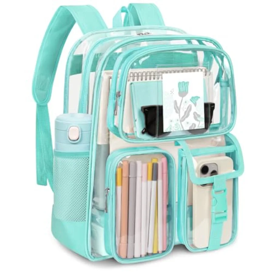 Clear Backpack for Stadium Events, Heavy Duty PVC Transparent Bookbag with Reinforced Strap, Large Capacity See Through Clear B
Clear Backpack for Stadium Events, Heavy Duty PVC Transparent Bookbag with Reinforced Strap, Large Capacity See Through Clear B