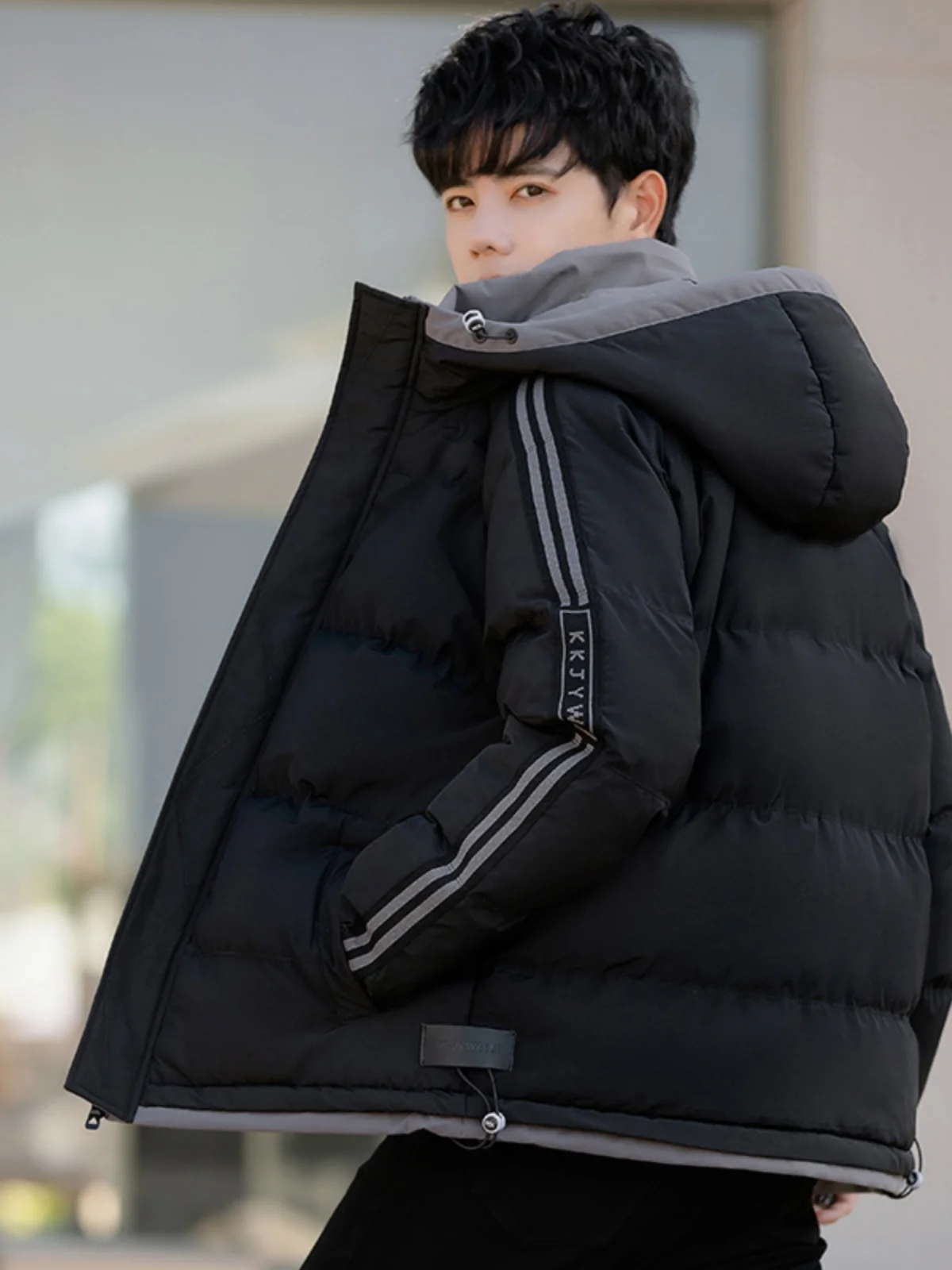 Men's Thiened Cotton Jaet 2024 New Sle Casual Warm Hong Kong Sle Hooded Loose Fit Winter Outerwear Faion Urban Wear
Men's Thiened Cotton Jaet 2024 New Sle Casual Warm Hong Kong Sle Hooded Loose Fit Winter Outerwear Faion Urban Wear