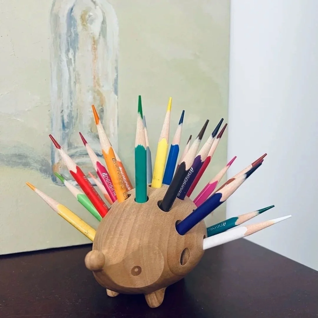 Cute Hedgehog Wooden Pen Holder Office Supplies Creative Desktop Decoration Storage Box Gift for Children
Cute Hedgehog Wooden Pen Holder Office Supplies Creative Desktop Decoration Storage Box Gift for Children