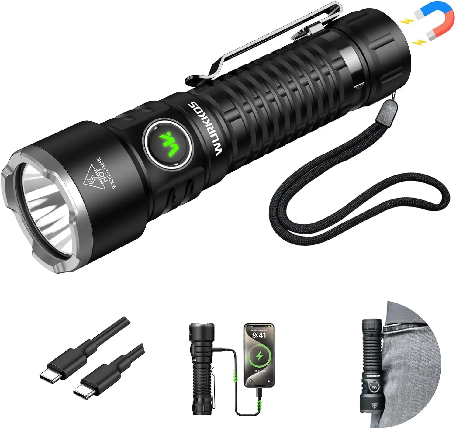 3200 Lumens Super Bright Rechargeable LED Flashlight, IPX8 Waterproof, Multiple Modes for Camping Hiking Outdoor Emergency
3200 Lumens Super Bright Rechargeable LED Flashlight, IPX8 Waterproof, Multiple Modes for Camping Hiking Outdoor Emergency