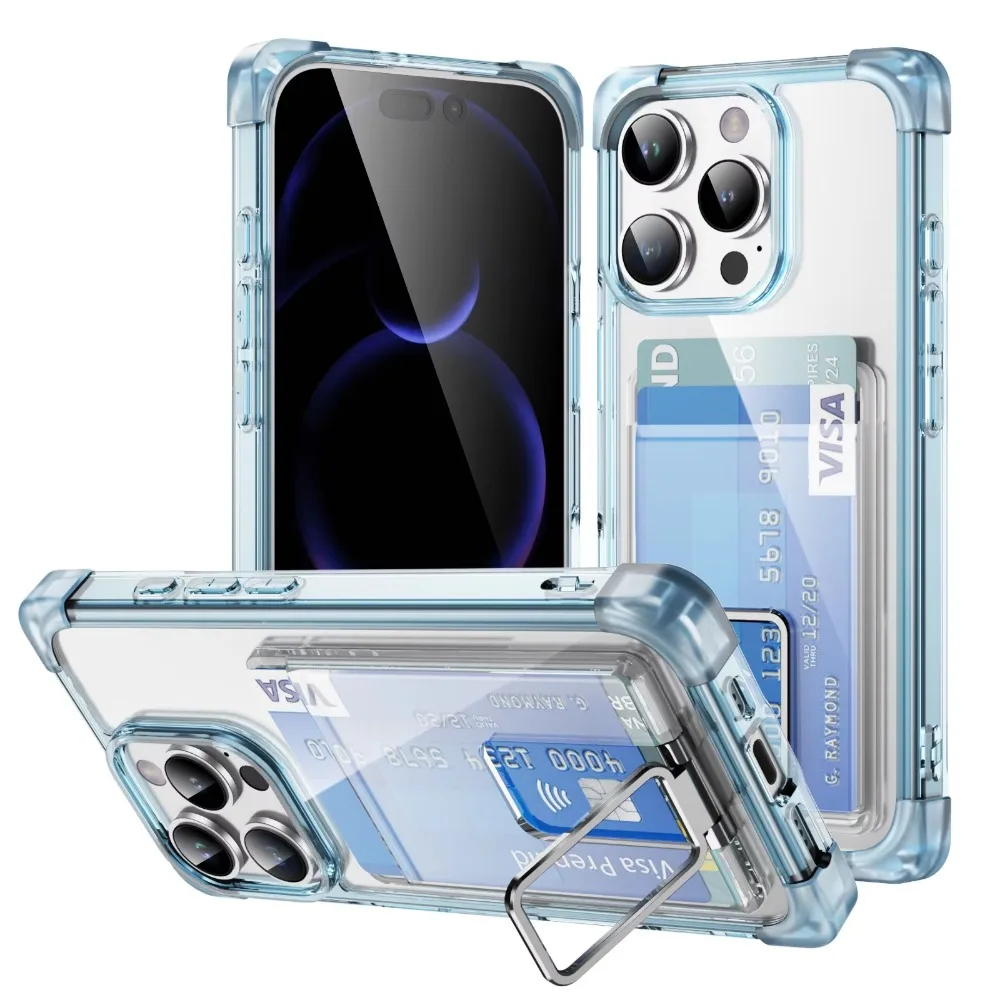 Acrylic Transparent Bracket Wallet Card Slot Phone Case for iPhone 16 Pro 15 14 13 12 11 XR XS Max 7 8 Plus Protection Cover
Acrylic Transparent Bracket Wallet Card Slot Phone Case for iPhone 16 Pro 15 14 13 12 11 XR XS Max 7 8 Plus Protection Cover